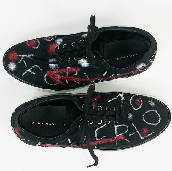 graffiti shoes zara